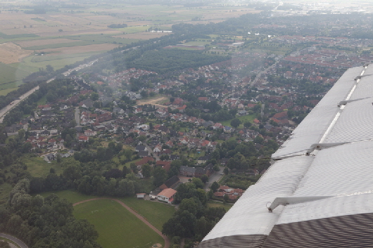 Im Anflug nach Bremen